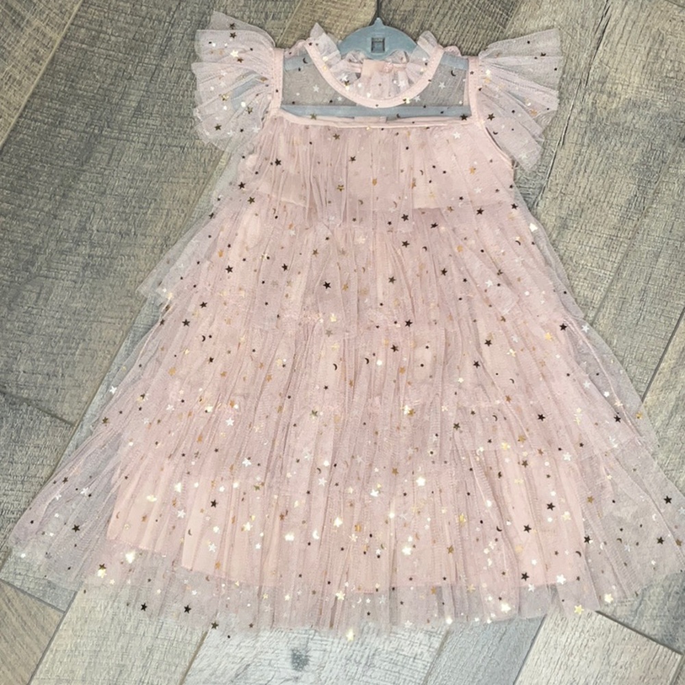 4T sparkly flare dress